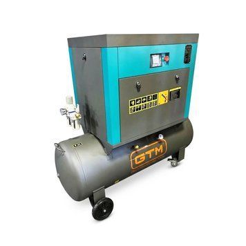 Гвинтовий повітряний компресор 200 л GTM DLG7.5V/inv масляний 380В/інвертор/кожух DLG7.5V-INV Closed case фото