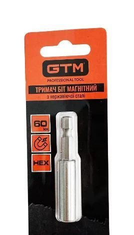 Тримач біт магнітний GTM BHG-60 60мм BHG-60 фото